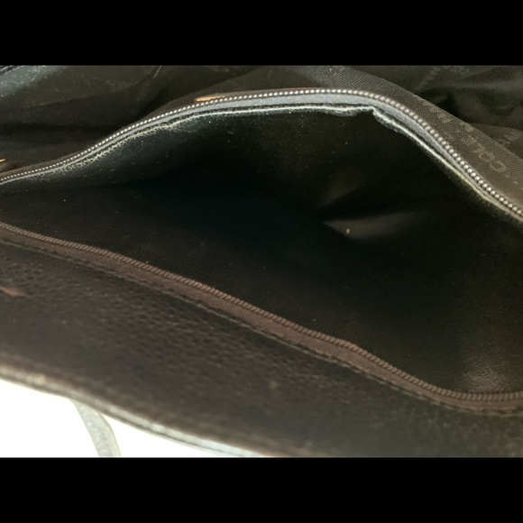 Auth vintage Cole Haan black leather tote Italy - Picture 8 of 15